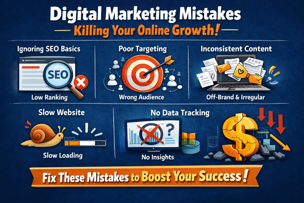 common digital marketing errors